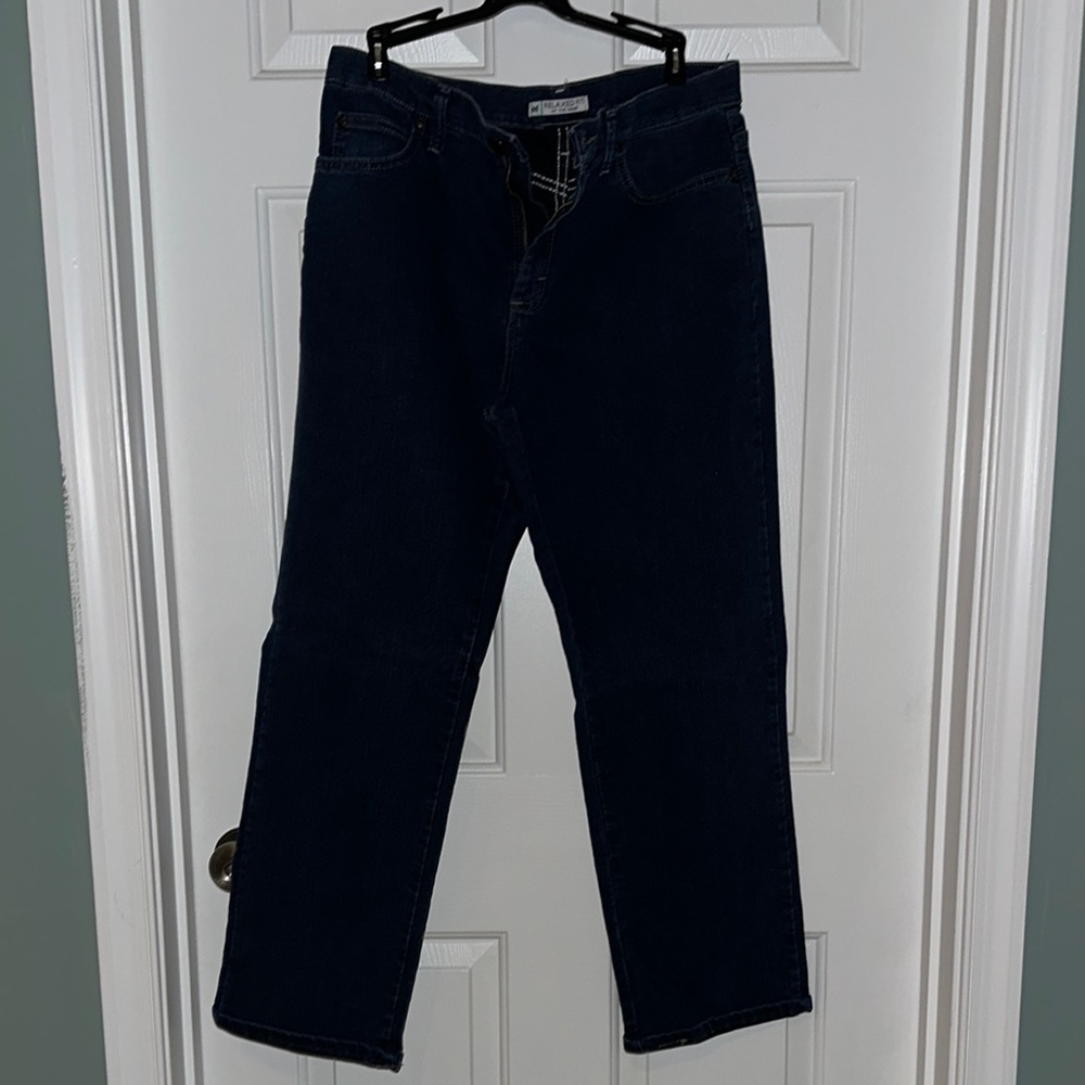 Women’s Dark Blue Jeans - Lee Relaxed Fit at the waist